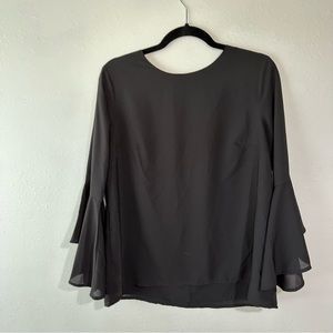 Gold Ray Women’s Bell Sleeve Blouse, Size M